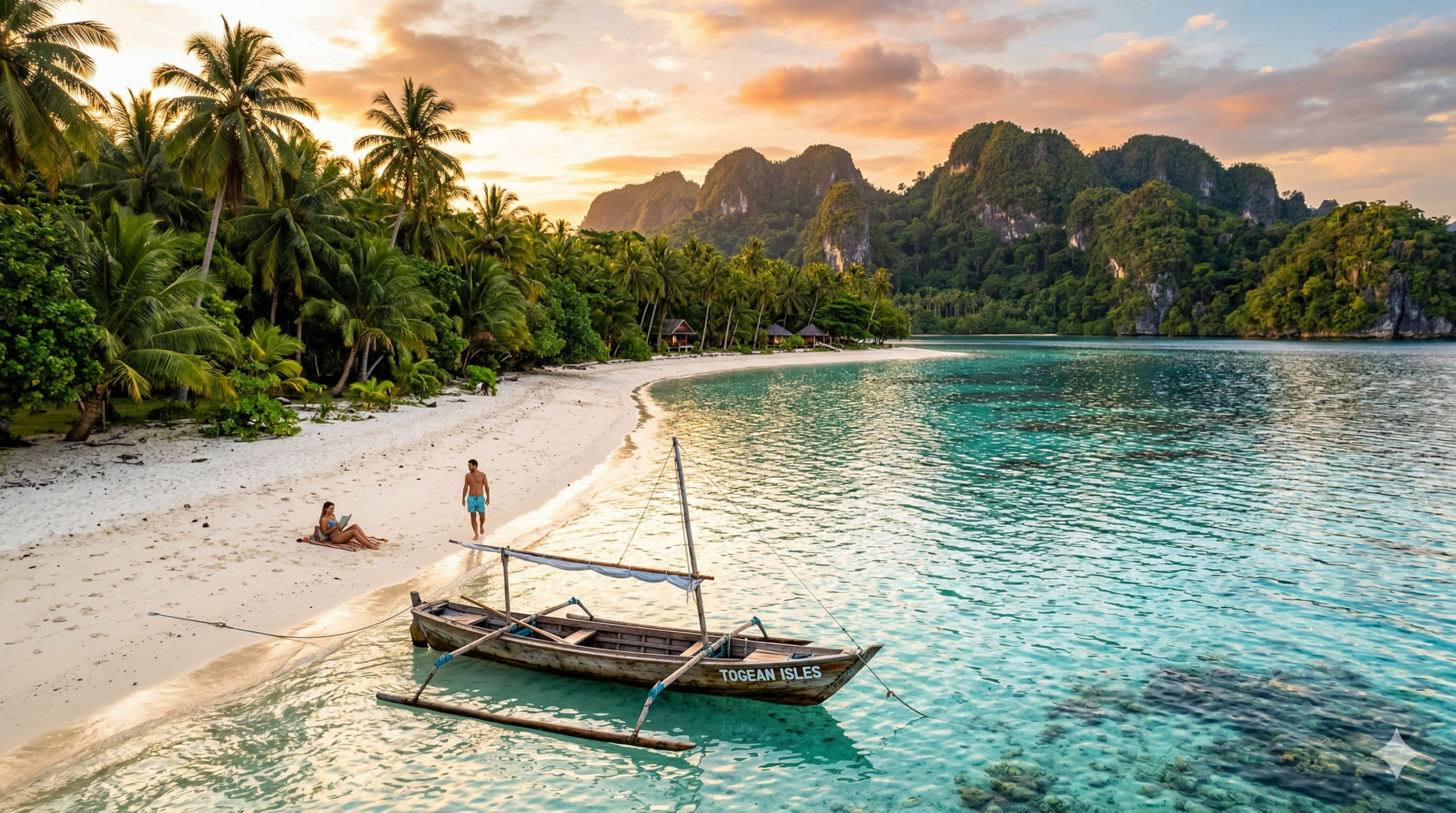 Aerial drone Banggai Islands