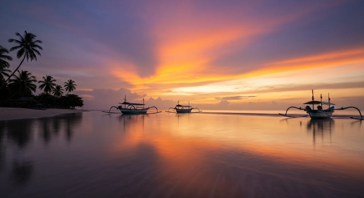 Sunset beach in Luwuk Banggai